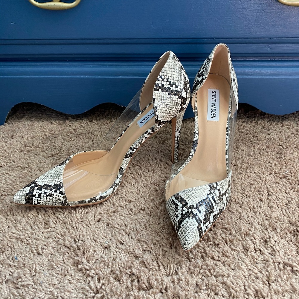 Steve Madden Snakeskin Shira Pumps